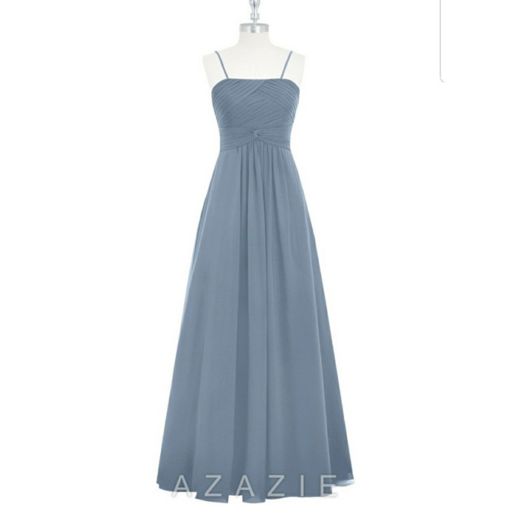 NWT Azazie Dusty Blue Bridesmaid Dress